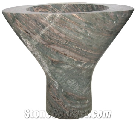 Green Stone Wash Basin HF008J4