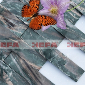 Green Wall Tile XMD001J, Hua an Jade Green Marble Mosaic