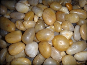 Beach Pebbles, Pebble Yellow Marble Pebbles