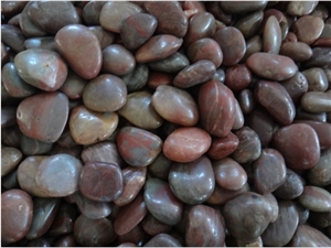Polished River Rock, Pebble Red Marble Pebble, Gravel