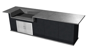 Integrated Masonry BBQ Table