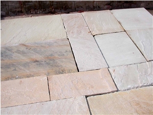 Mint Fossil Sandstone, Beige Sandstone Cobble, Pavers Mint Fossil Sandstone, Beige Sandstone Cobble, Pavers