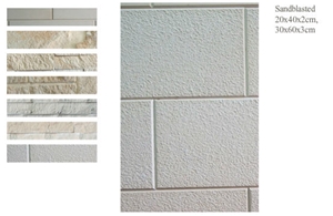 Limassol Stone Sandblasted, Cyprus Beige Limestone Slabs & Tiles