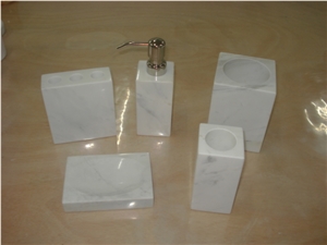 DL Stone Bathroom Accessories, Guangxi White Marble Bath Accessories DL Stone Bathroom Accessories, Guangxi White Marble Bath Accessories