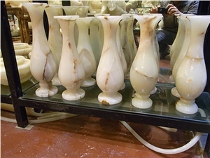 DL Stone Onyx Vase, White Onyx Home Decor DL Stone Onyx Vase, White Onyx Home Decor