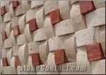 Red Travertine Mosaic