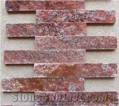 Rosso Culture Stone, Red Travertine Cultured Stone