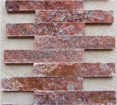 Rosso Culture Stone, Red Travertine Cultured Stone
