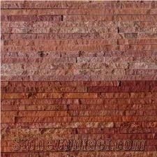 Rosso Culture Stone, Red Travertine Cultured Stone