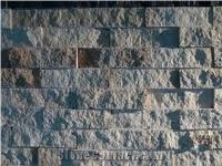 Travertine Culture Stone, Snake Skin Grey Travertine Cultured Stone