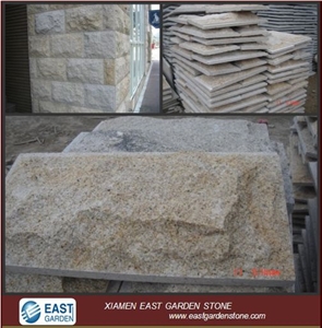 Yellow Granite G682 Wall Stone, G682 Beige Granite Mushroom Stone Yellow Granite G682 Wall Stone, G682 Beige Granite Mushroom Stone