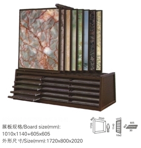 Big Slab Sample Displays, Stone Racks DB041