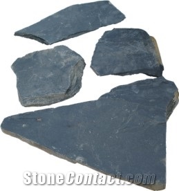 Black Slate Loose Crazy Paving
