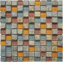 Glass and Slate Mosaic