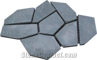 Green Slate Crazy Flagstone on Mesh