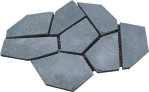 Green Slate Crazy Flagstone on Mesh