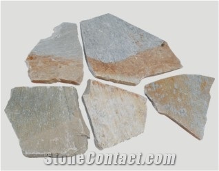 Quartzite Loose Crazy Paving, Beige Quartzite Flagstone