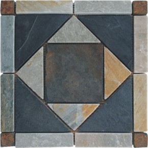 Slate Mosaic Medallion,Quartzite Mosaic Medallion Slate Mosaic Medallion,Quartzite Mosaic Medallion