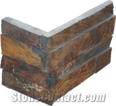 Rust Slate Veneer Corner