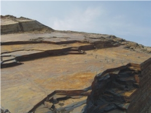 Rusty Slate from Own Quarry, Rust Slate Block