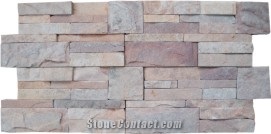 S Shape Panels, Pink Sandstone Cultured Stone