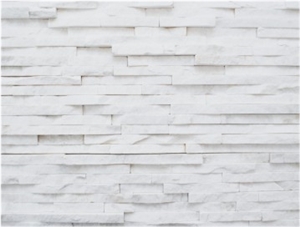 Slim Panels, White Quartzite Cultured Stone