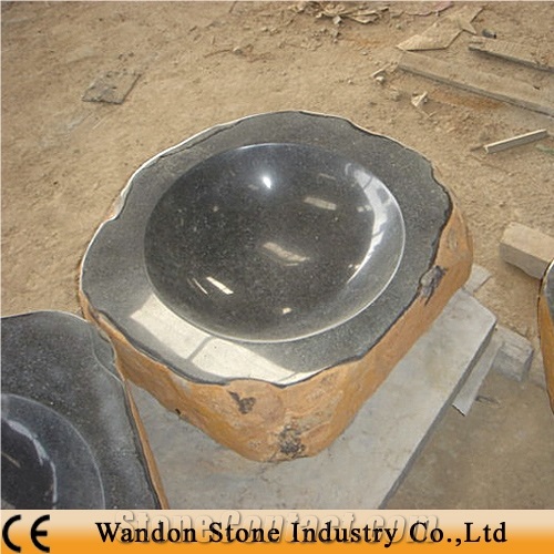 Basalt Stone Wash Basins, Zhangpu Black Basalt Wash Basins
