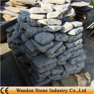 Granite Cobblestone Pavers, Zhangpu Basalt Black Granite Cobblestone