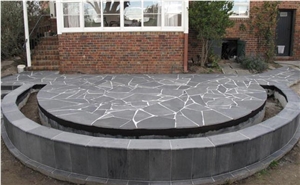 Blue Stone Random Pattern, Bam Blue Stone Cobble, Pavers