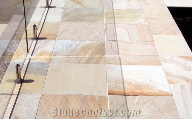 Mango Indian Sandstone Pavers, Yellow Sandstone