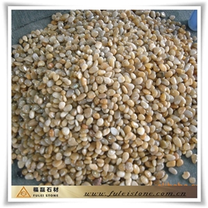 Chinese Onyx Pebbe Stone, Yellow Onyx Pebble, Gravel