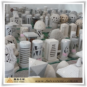 Colored Granite Garden Lamps, Grey Granite Garden Lamps Colored Granite Garden Lamps, Grey Granite Garden Lamps
