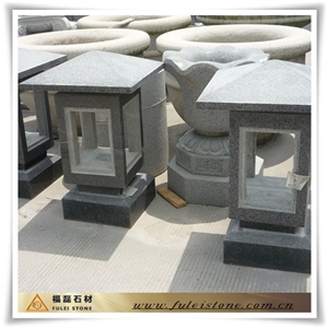 Dark Grey Granite Lanters, Padang Dark Grey Granite Lanterns, Lamps