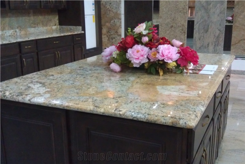 Granite Countertop Giallo Pizza, Giallo Pizza Yellow Granite Countertop
