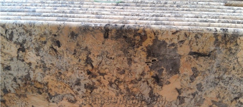 Granite Countertop Giallo Pizza, Giallo Pizza Yellow Granite Countertop