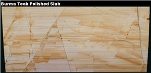 Burma Teak Marble Slabs, Pakistan Beige Marble