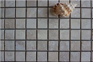 Classic Light Beige Travertine Mosaic