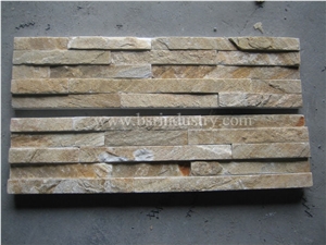 Ledge Stone-005, P014 Yellow Slate Ledge Stone