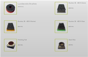 Lucidacoste Brushes, Stone Brushes