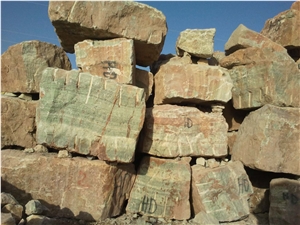 Dark Green Afghan Onyx Block