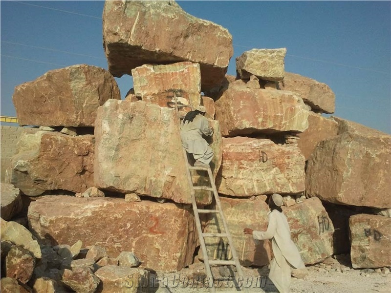 Dark Green Onyx Block, Pakistan Green Onyx