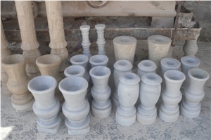 Blanco Durango Vases, White Marble Vases