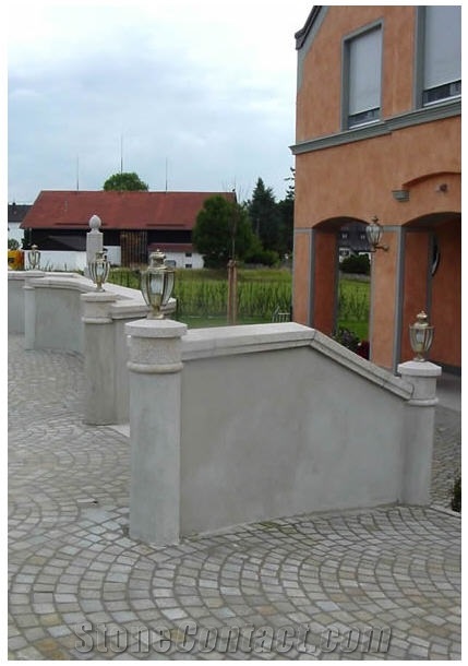 Capitals, Pier Caps, Quoins, Schrems Feinstkorn Grey Granite