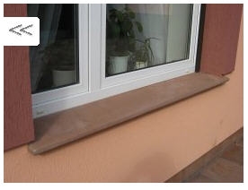 Kopulak Sandstone Interior Window Sills, Red Sandstone