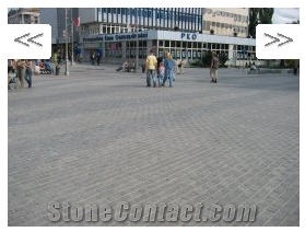 Strzelin Grey Granite Paving Tiles, Cobbles