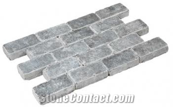 Asian Blue Stone Paving Line, China Grey Blue Stone Cobble, Pavers