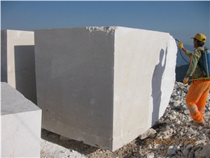 Light Beige Marble Quarry, Light Beige Marfil Marble Block