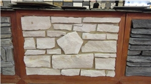 Chinese Slate Wall Cladding Decorative Stone, White Slate Wall