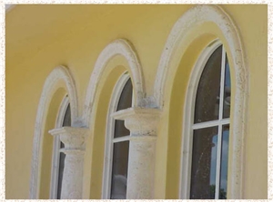 Cast Coral Stone Windows Surround