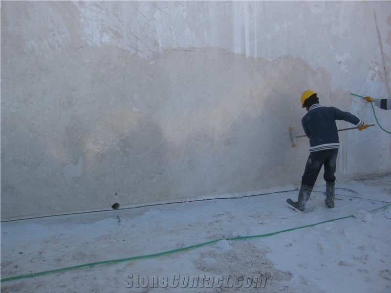 Cream Desire Beige Marble Block, Korkuteli Beige Marble